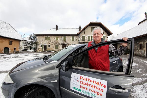 L'Opération Nez Rouge est organisée dans toute la Haute-Savoie et en Suisse. César Glarey est président de l'association depuis une dizaine d'années dans le département (photo de 2017).