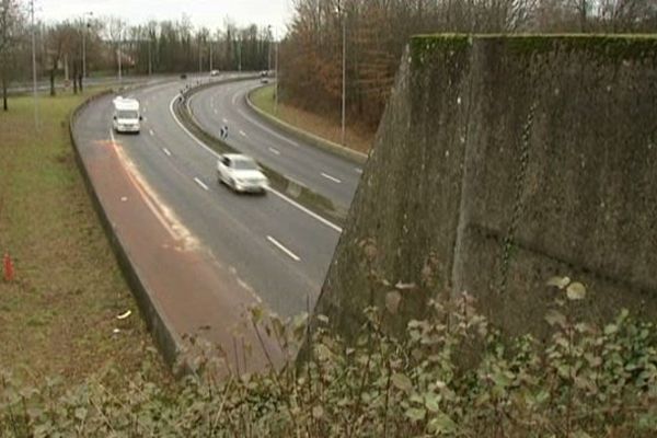 Le premier week-end de janvier, six accidents on eu lieu sur cette partie de l'A20, devant de tunnel de Chastaingt.