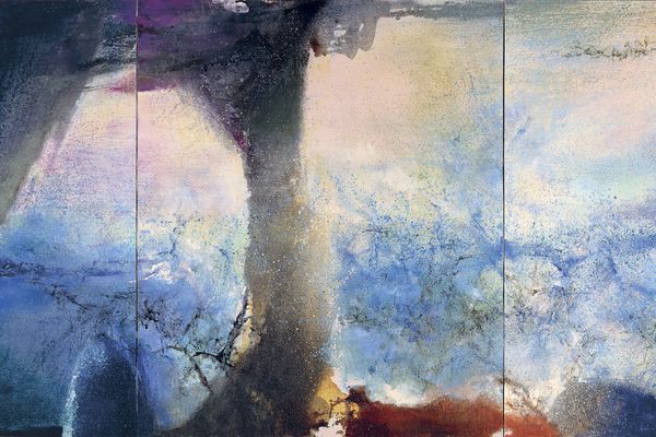 Zao Wou-Ki, Hommage à Claude Monet – Février à juin 1991 – Triptyque, 1991