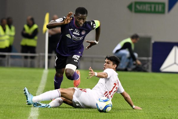 Max-Alain Gradel, lors de la rencontre TFC/Lille en octobre 2019