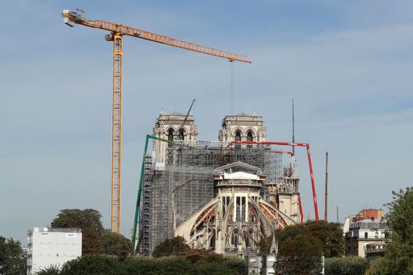 Le chantier de Notre-Dame, le 22 juillet.