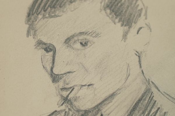 Jean Moulin l'artiste, autoportrait