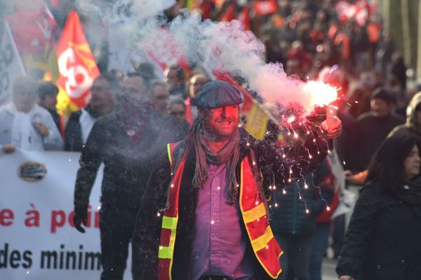 Selon les syndicats, 120 000 personnes ont participé à la manifestation du 9 janvier 2020 à Toulouse.