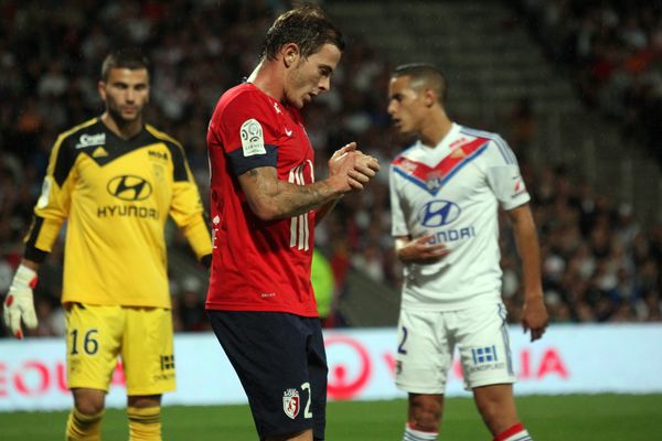 Nolan Roux (LOSC) a beaucoup tenté face à Lyon. En vain. 