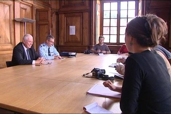 Conférence de presse de Jean-François Parietti, procureur de la République à Vesoul