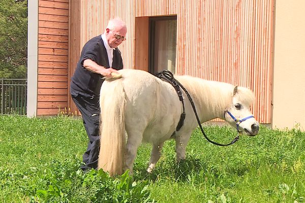 Dans cet EHPAD du Puy-de-Dôme, on se soigne par la présence d'un poney.