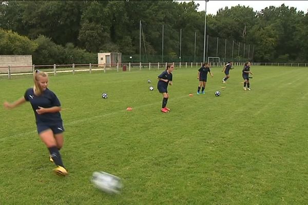 Entraînement de la section féminine des Girondins de Bordeaux