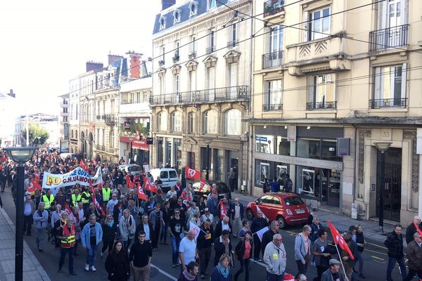 Manifestation à Limoges le 9 octobre 2018