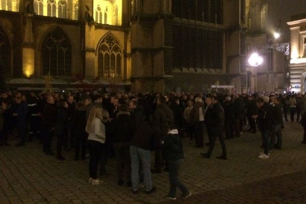 400 policiers se sont rassemblés ce jeudi 27 octobre à Metz place d'Armes