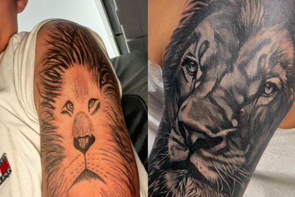 Ryan, déçu de son tatouage de lion, l'a fait recouvrir chez un professionnel