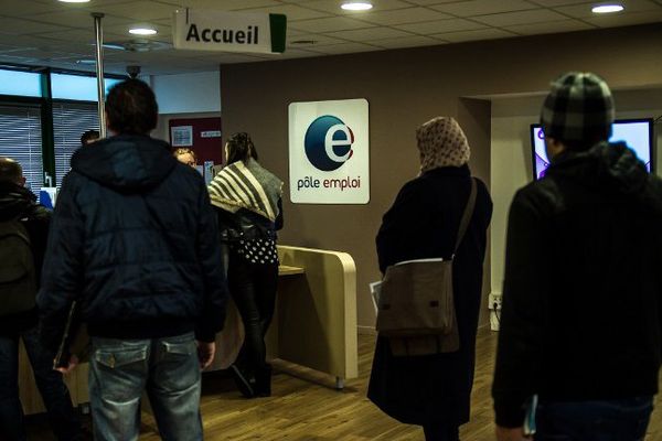 Une agence Pôle Emploi à Lille.