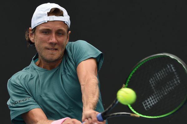 Lucas Pouille, ce mardi à Melbourne