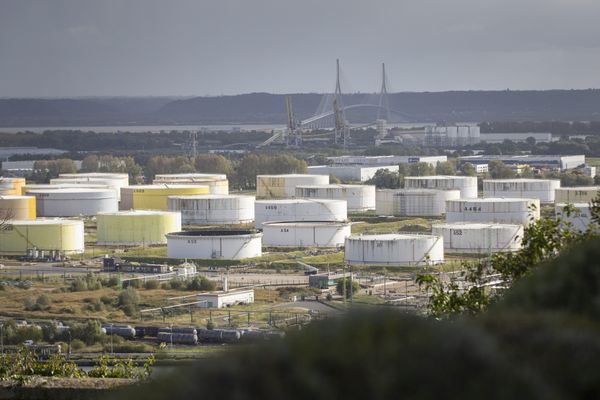 La raffinerie Total à Gonfreville l'Orcher près du Havre