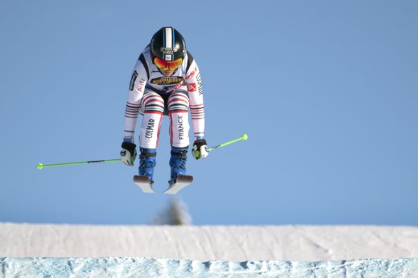 Marielle Berger-Sabbatel le 10 février 2021 lors des qualifications pour les Championnats du monde de Skicross à Idre (Suède).