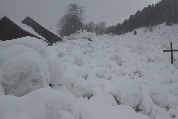 Le hameau de la Planche à Novel en Haute-Savoie