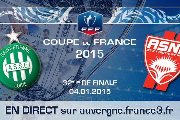 Video Coupe De France 1 32eme De Finale As Saint Etienne As Nancy Lorraine En Direct Dimanche 4 Janvier 2015 A 14h15