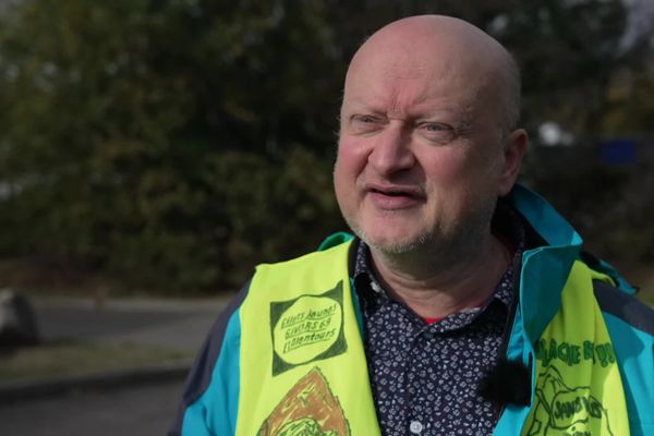 Stéphane Mottin, dit le Pirate, gilet jaune de la Loire