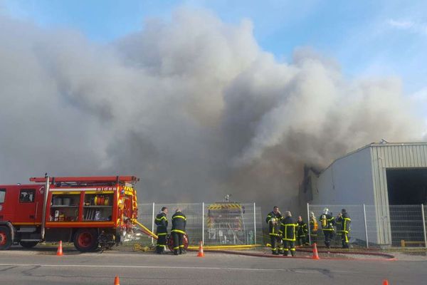 Photo prise le vendredi 14 avril par les sapeurs-pompiers de La tour du Pin