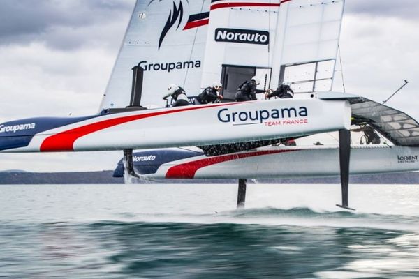 Franck Cammas et son équipage ont passé cinq mois à s'entraîner en presqu'île de Crozon, pour les épreuves de la Coupe de l'America