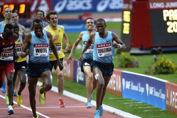 Bouabdellah Tahri termine 8ème du 1500 mètres au meeting de Saint-Denis le 6 juillet 2013.