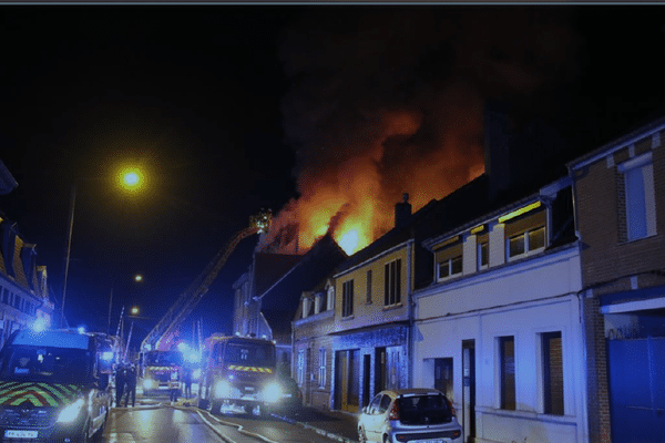 Incendie rue Raoul Briquet à Achicourt. Le docteur Paul Grolez est décédé.