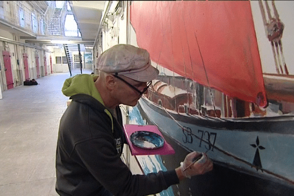 Gildas Chasseboeuf en plein travail