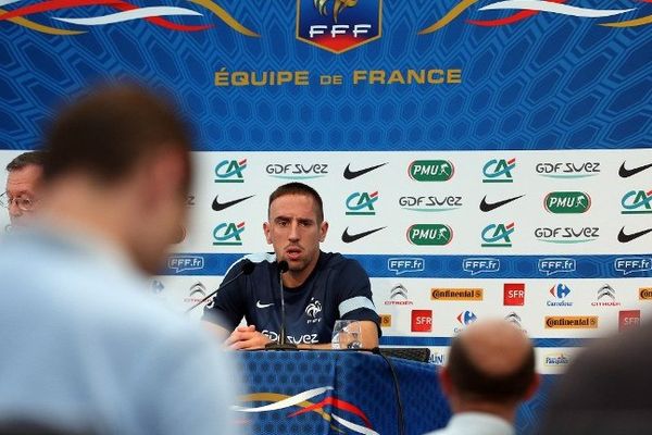 Franck Ribéry en conférence de presse ce mardi 3 septembre. 