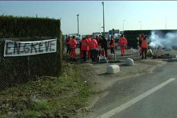 Les salariés de Véolia à Bourges sont en grève depuis ce lundi