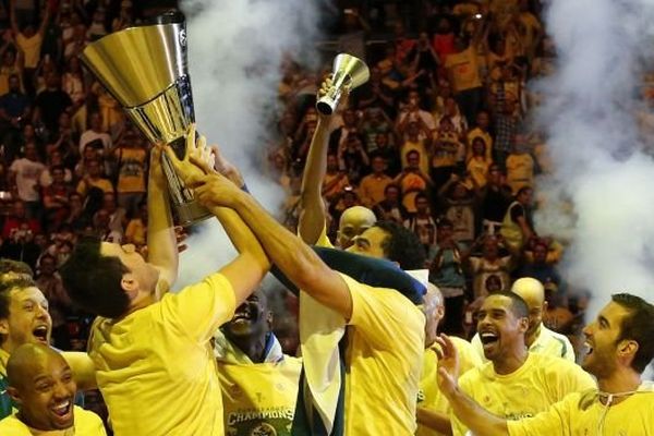 Le Maccabi Tel Aviv vainqueur de l'Euroleague 2013-2014 , 18 May 2014. Milan