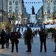 Nancy 30 juin 2024. La police nationale empêche une cinquantaine de personnes d'un groupuscule identitaire d'extrême droite, vêtues de noir et cagoulées, de se rendre sur la place Stanislas.