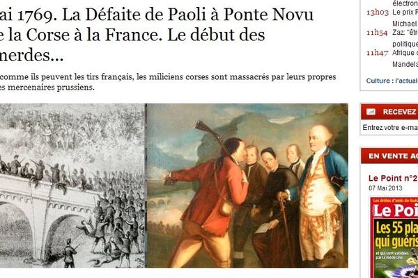 La rubrique "C'est arrivé aujourd'hui" du 8 mai, dans Le Point. 