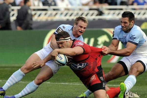 Jean-Charles Orioli marque un essai pour le RCToulon