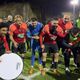 Les joueurs du club de foot d'Espaly (N3) ont célébré leur victoire, vendredi 20 décembre, face à Dijon (N), lors des 32e de finale de Coupe de France.