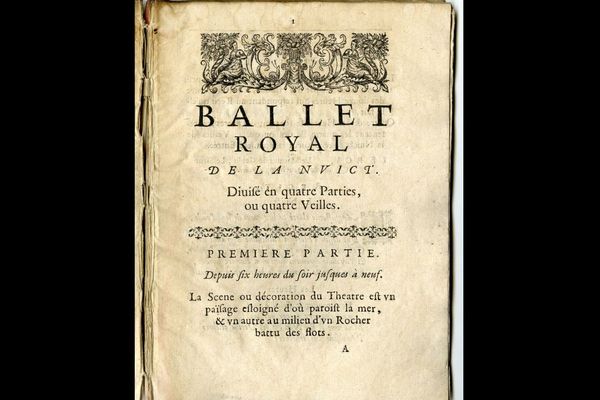 Un exemplaire du livret du ballet royal de la nuit est conservé par les Archives départementales du Calvados