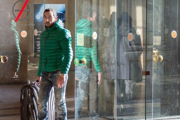 Antoine Santoni à son arrivée au Palais de Justice de Paris, le 24 février 2014