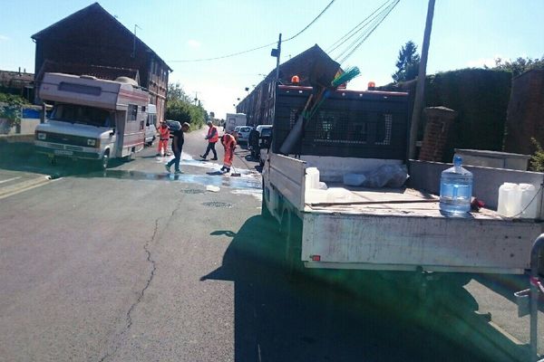 Le crime a été perpétré dans cette impasse, rue Leverrier à Bruay-la-Buissière