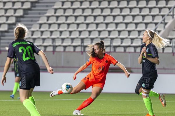 Jordyn Huitema a ouvert le score pour le PSG à la 6e minute face à Breidablik.