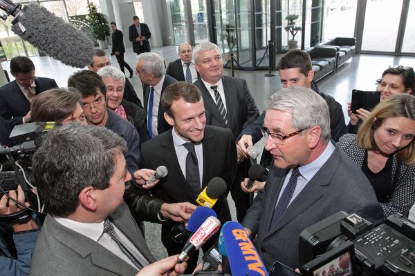 Emmanuel Macron rencontre Philippe Richert sur le thème du très haut débit