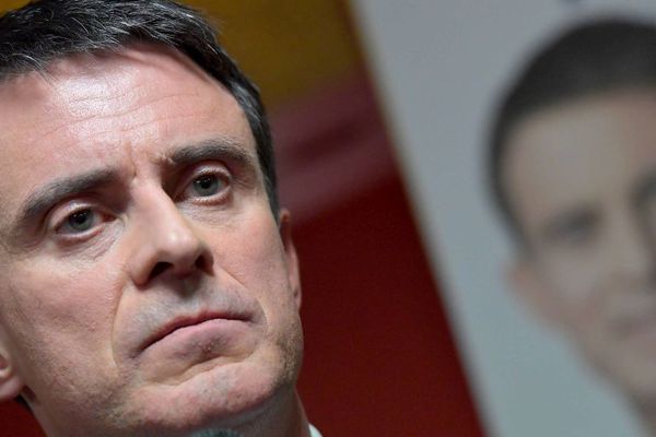 Manuel Valls à Lamballe (22) le 17/01/2017