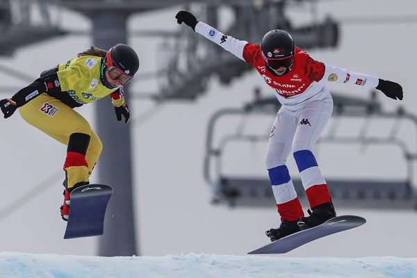 Chloé Trespeuch a remporté l'étape géorgienne de coupe du monde de snowboard cross ce samedi 3 février, son deuxième succès cette saison. Photo d'ilustration