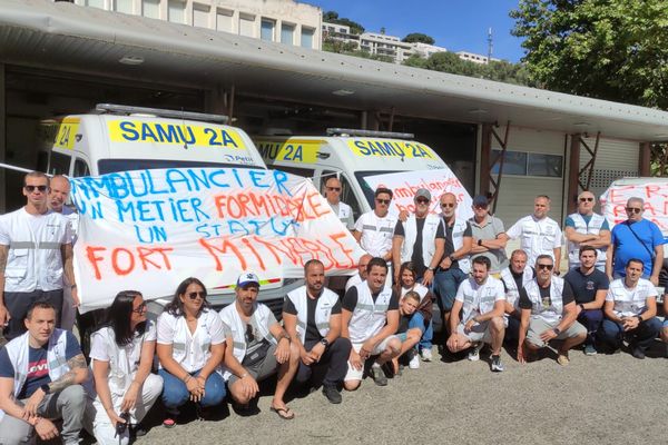 Les ambulanciers hospitaliers de Corse-du-Sud ont entamé un mouvement de grève, ce 1er juillet.