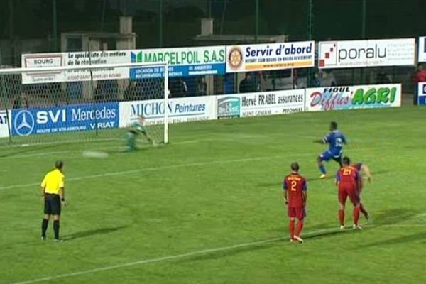 Le FCBP a marqué au penalty.