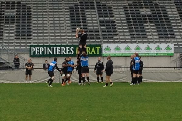 Le CA Brive a l'entraînement, le 13 mars 2015