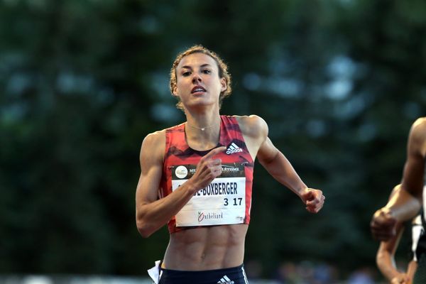 Ophélie Boxberger au meeting national d'athlétisme de Belfort-Montbéliard le 01 juin 2018