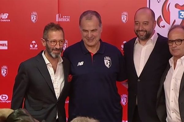 Ingla, Bielsa, Lopez et Campos ce mardi à Luchin, centre d'entraînement du LOSC