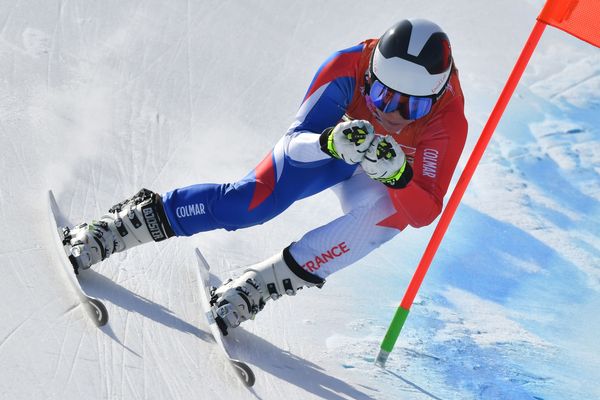 Anne-Sophie Barthet le 20 février 2018 à l'entraînement aux JO de Pyeongchang