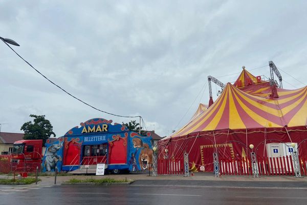 Depuis le mercredi 30 juin, le cirque Amar a installé sans autorisation son chapiteau à Cusset, près de Vichy, dans l’Allier. 