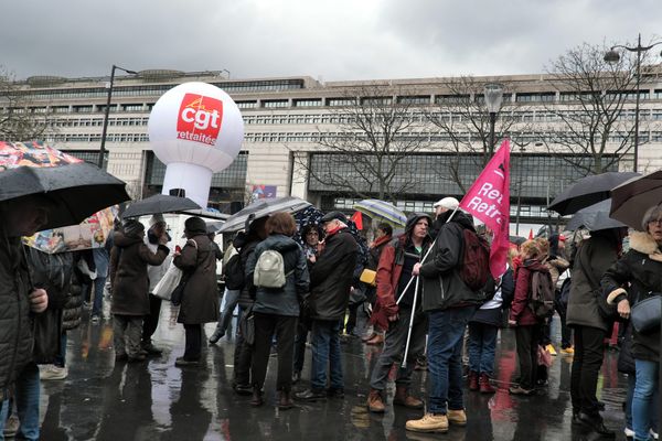 Une manifestation devat le ministère de l'économie et des finances à Bercy en mars dernier.