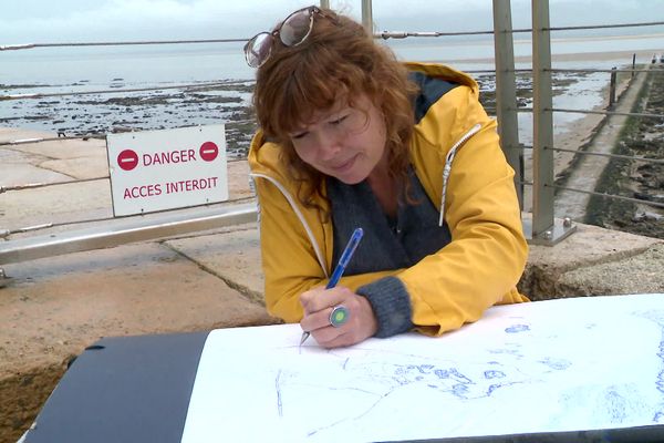 Six jours de résidence au phare de Cordouan pour l'artiste cartographe Marine Le Breton