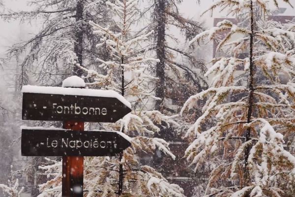 Premières neiges à Vars